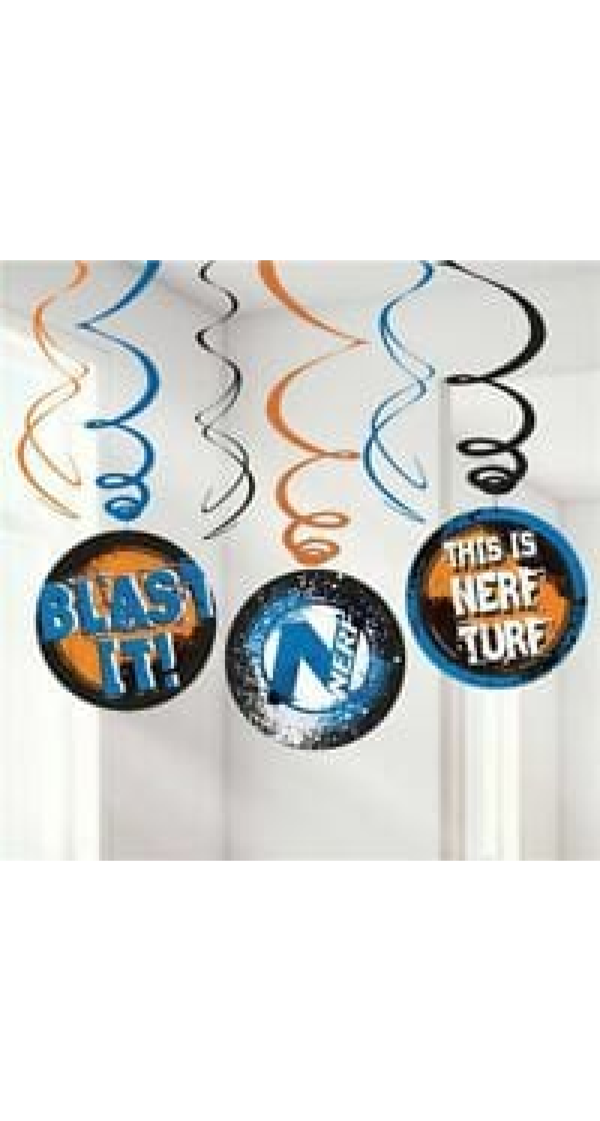 NERF Swirl Decorations/ Targets - 6pk