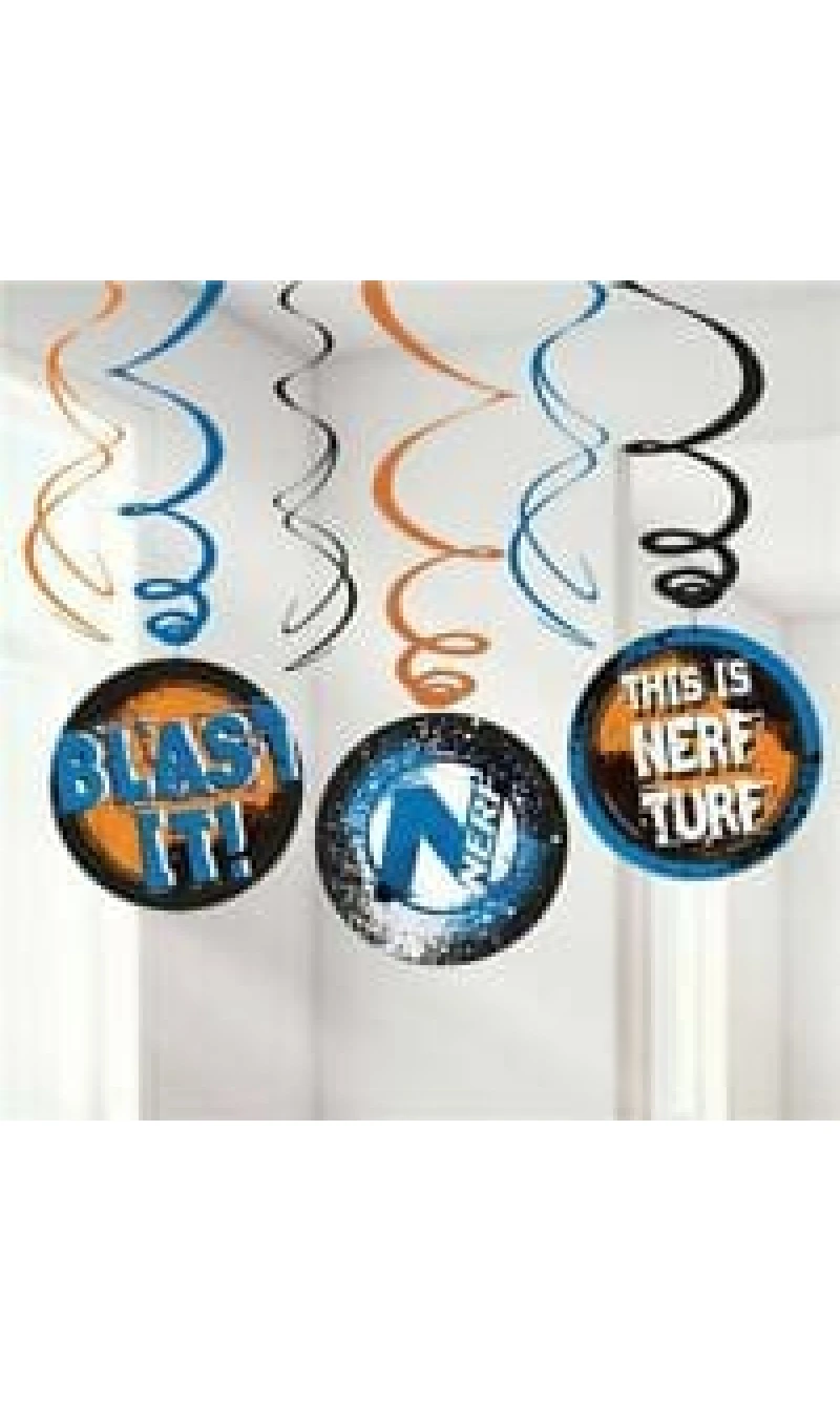 NERF Swirl Decorations/ Targets - 6pk