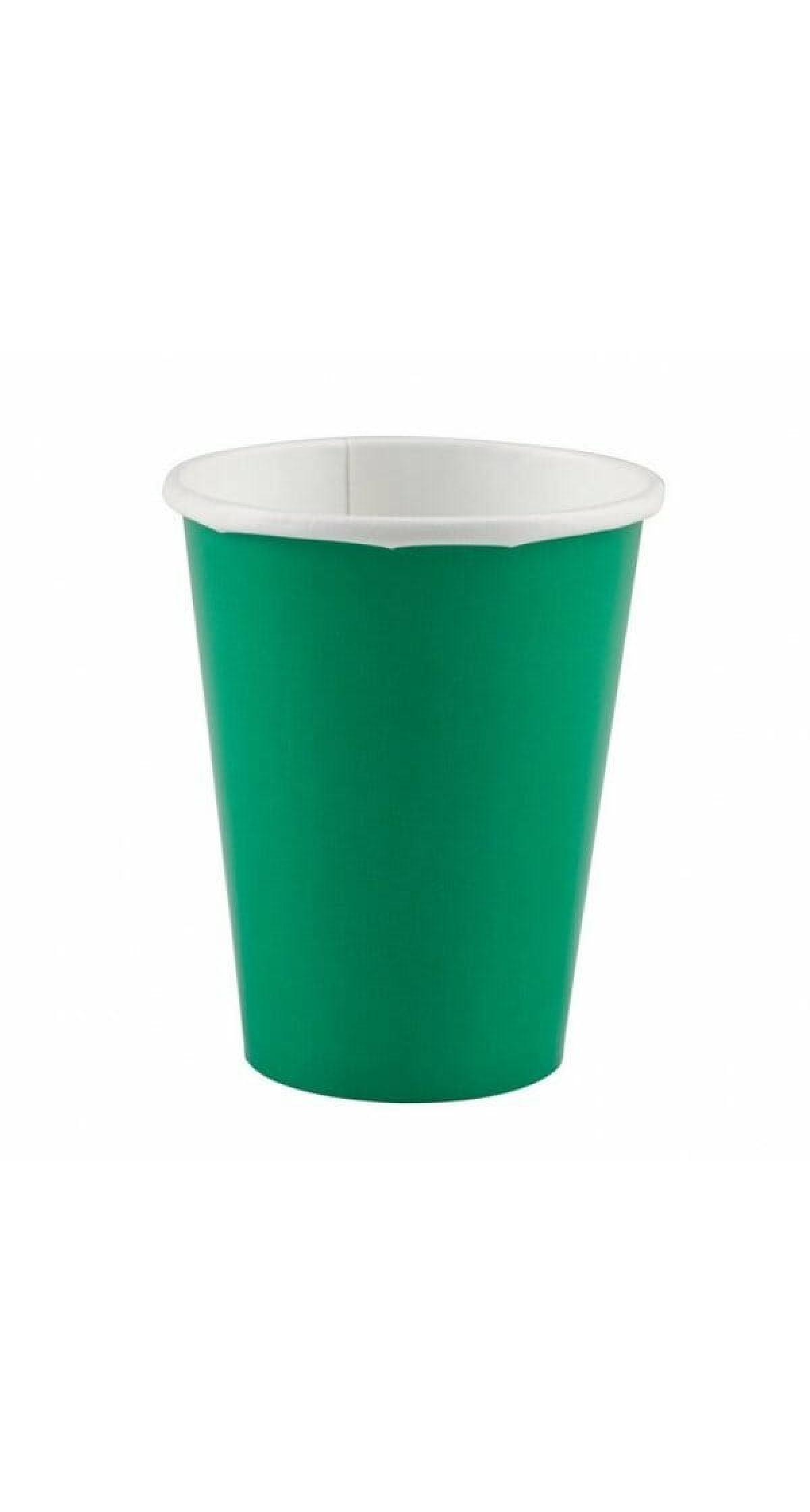 Festive Green - 8 x Paper Cups 266ml