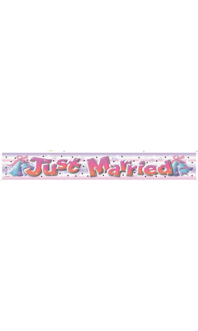 Foil Banner Just Married