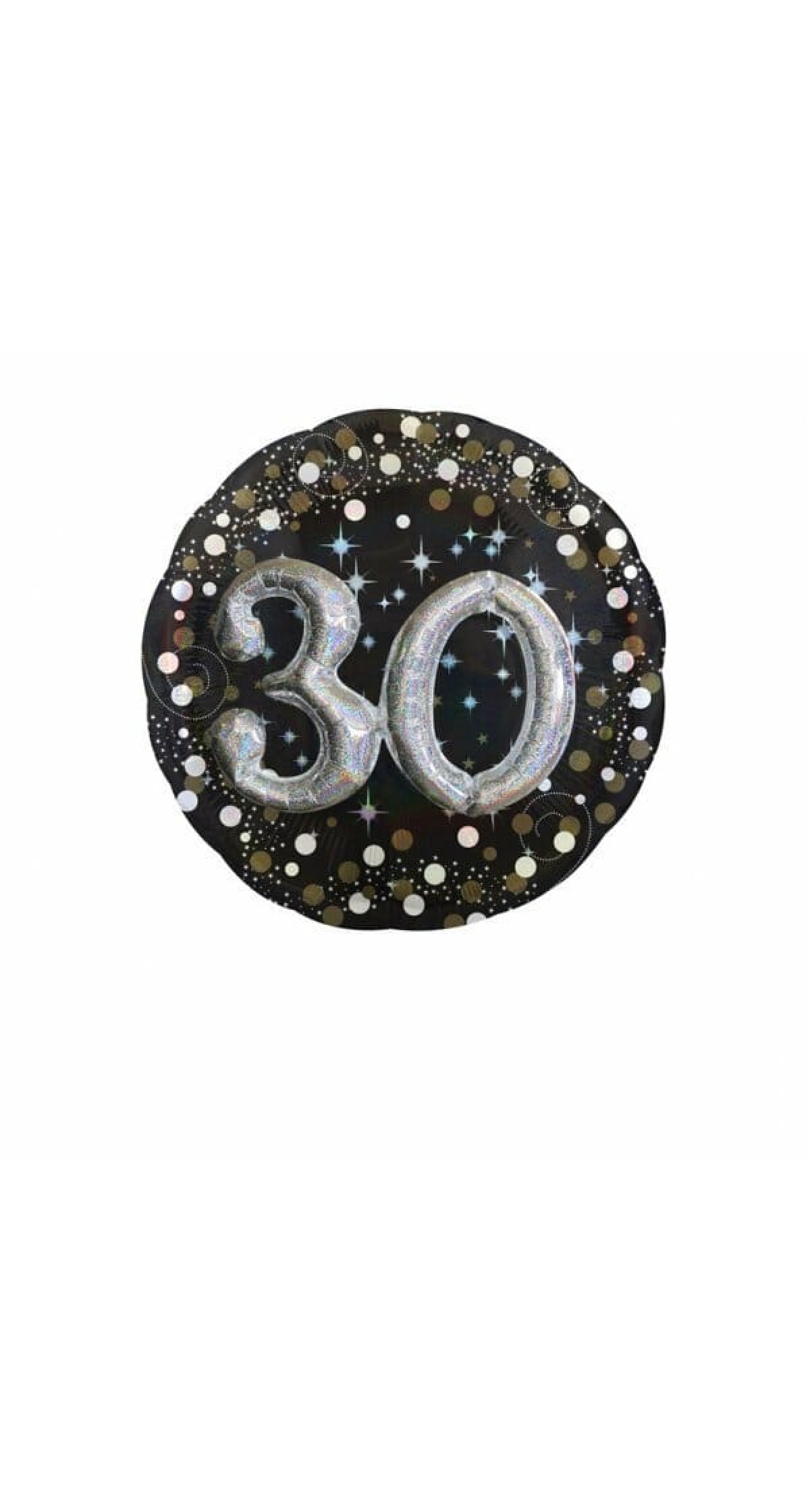 Sparkling 30th Birthday 3D Multi-Balloon Foil Balloon 32" (81cm)