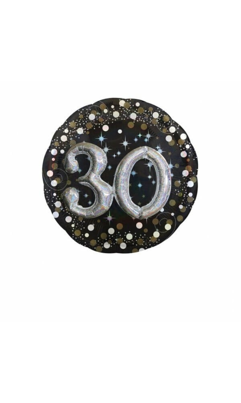 Sparkling 30th Birthday 3D Multi-Balloon Foil Balloon 32" (81cm)