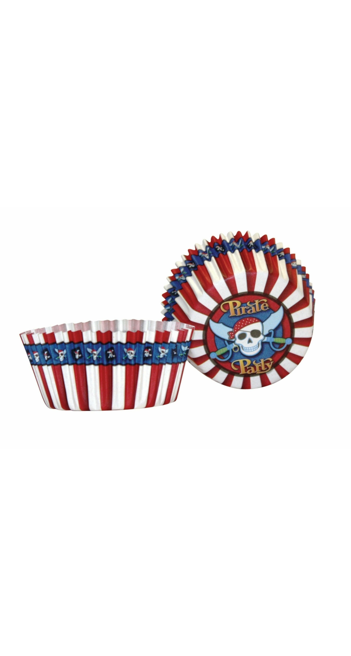 Pirate Party Cupcake Cases 5cm - 50pk