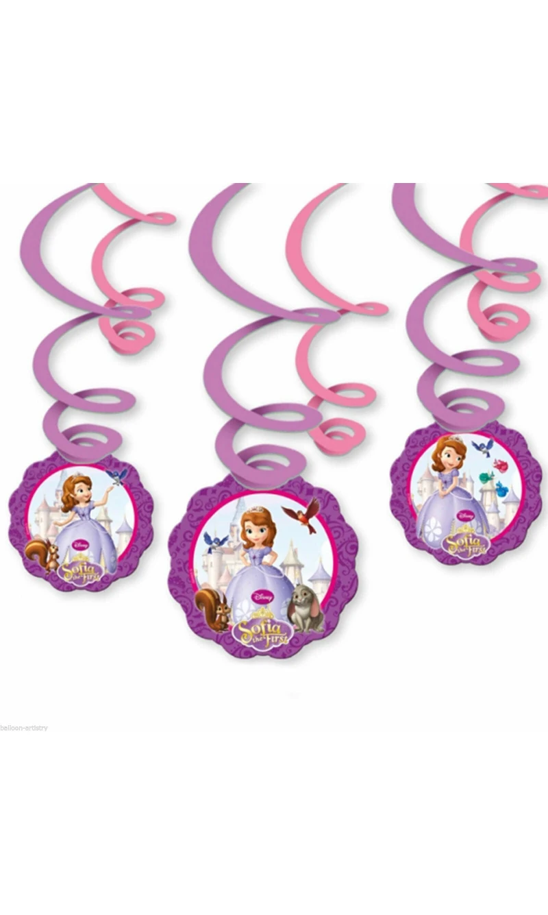Sofia The First Hanging Swirls 60cm - 6pk