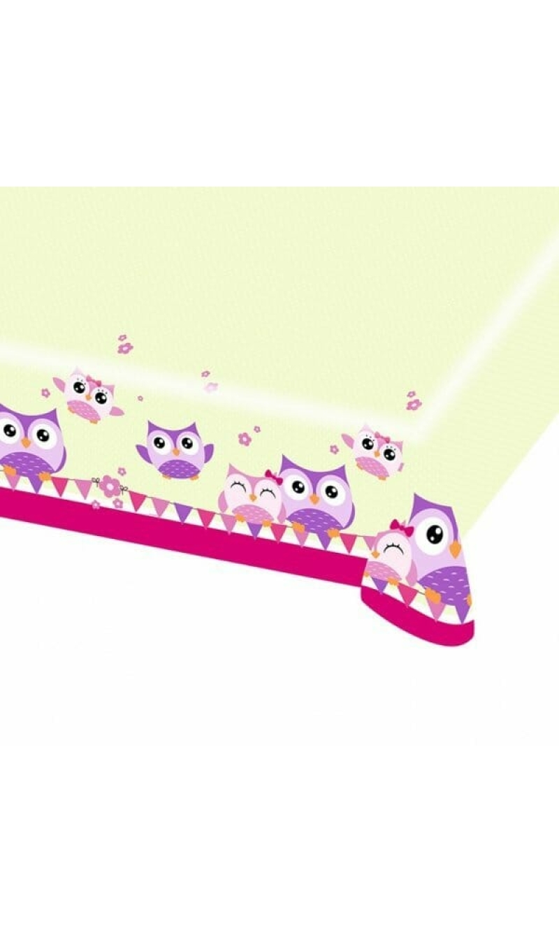 Owl Plastic Tablecover - 1.80m x 1.20m