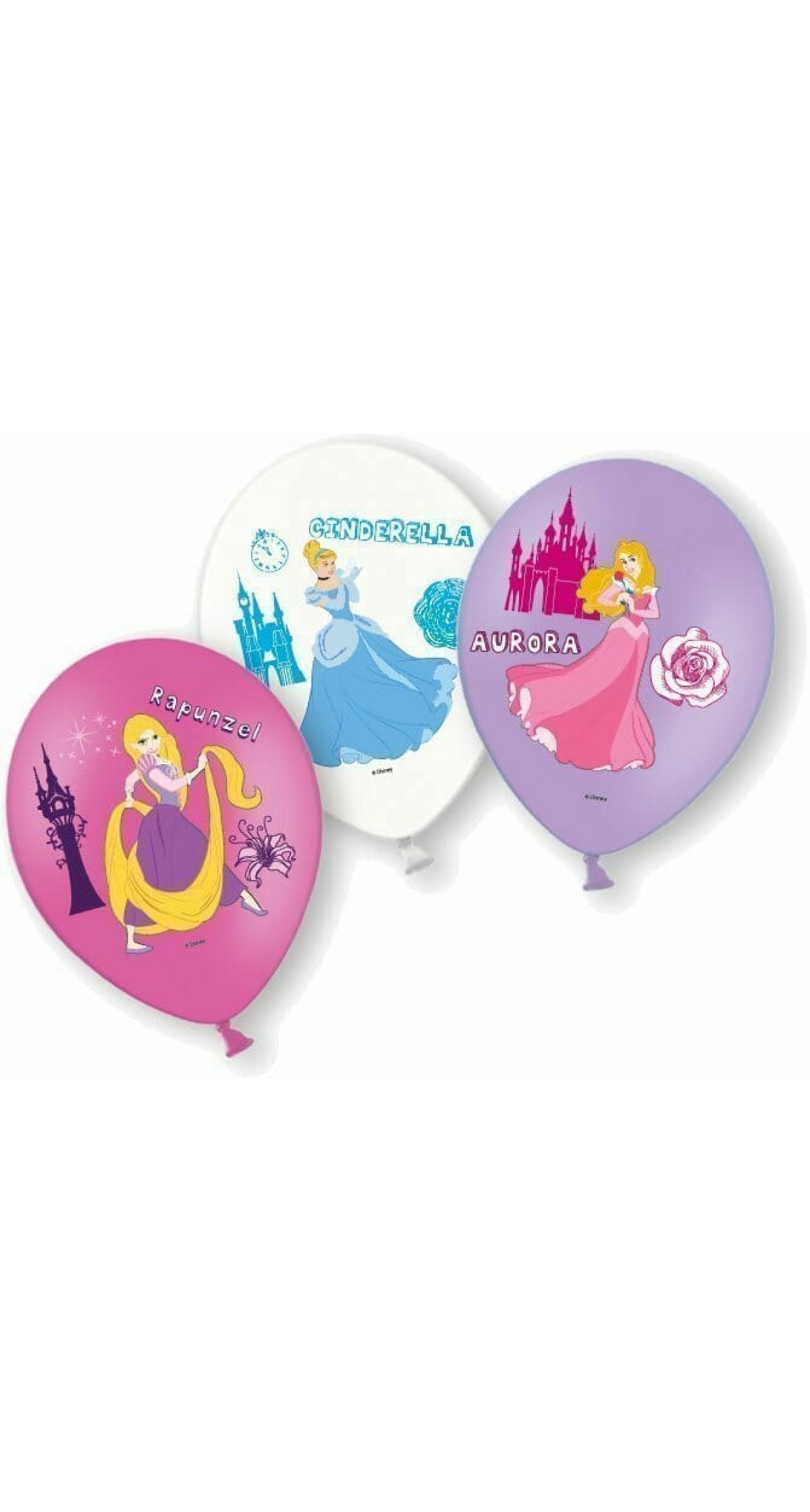 Disney Princess Balloons 11'' Latex - 6pk