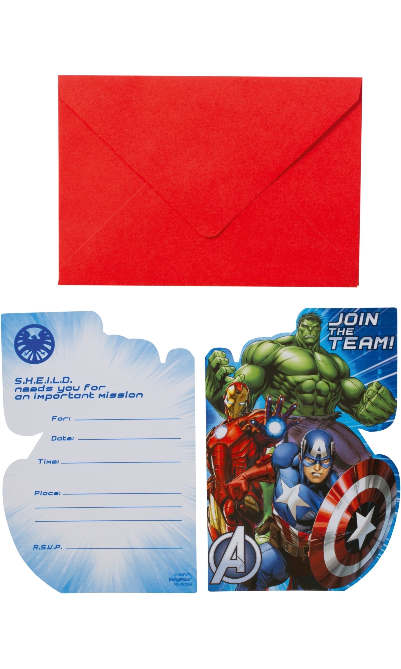 Avengers Invitations - 8pk