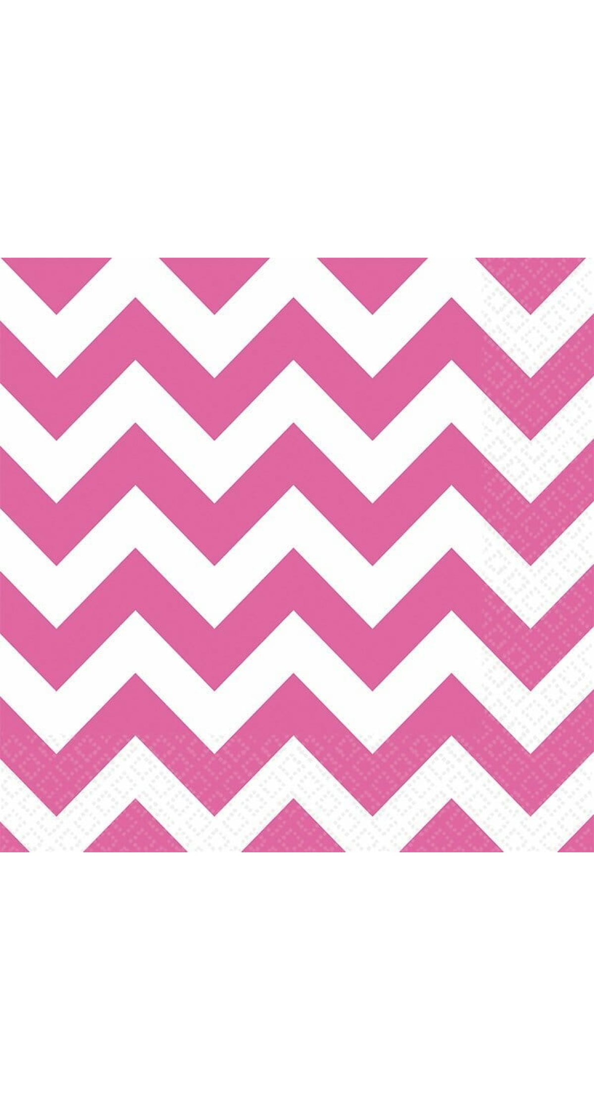 Bright Pink Chevron - 20 x Lunch Napkins