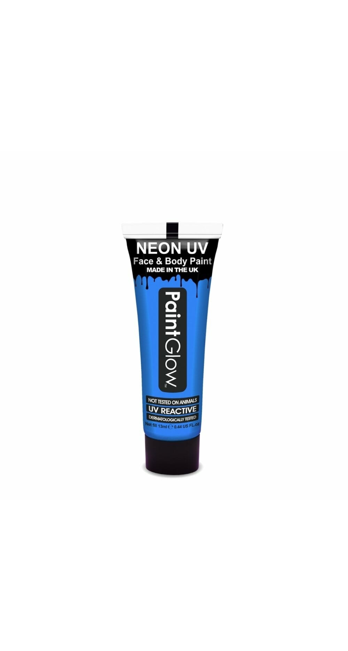 Neon UV Face & Body Paint Water Based (12ml) -  UV Blue (PRO)