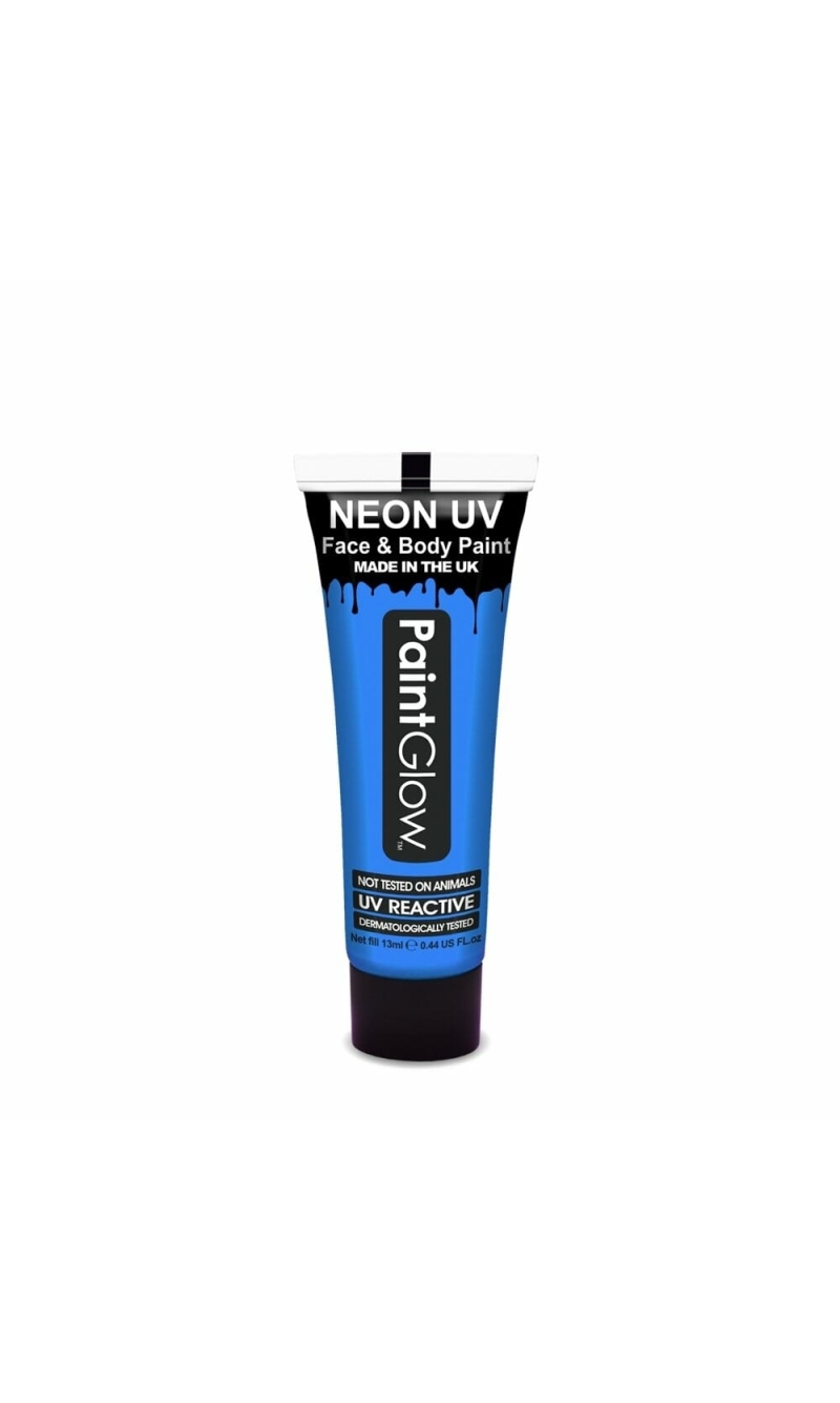 Neon UV Face & Body Paint Water Based (12ml) -  UV Blue (PRO)