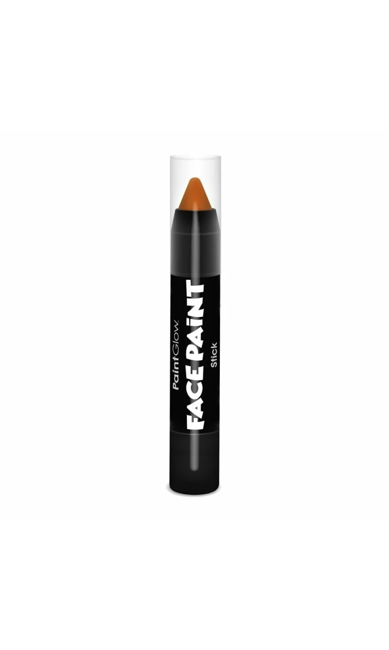 Face & Body Paint Sticks (Non UV) Wax Based (3.5g) - Dark Orange
