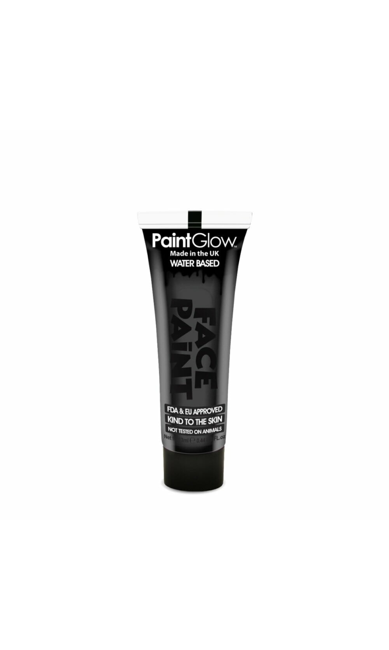 Face & Body Paint (Non UV) Water Based (13ml) - Black