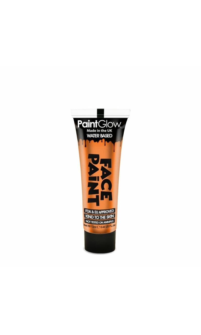 Face & Body Paint (Non UV) Water Based (13ml) - Orange