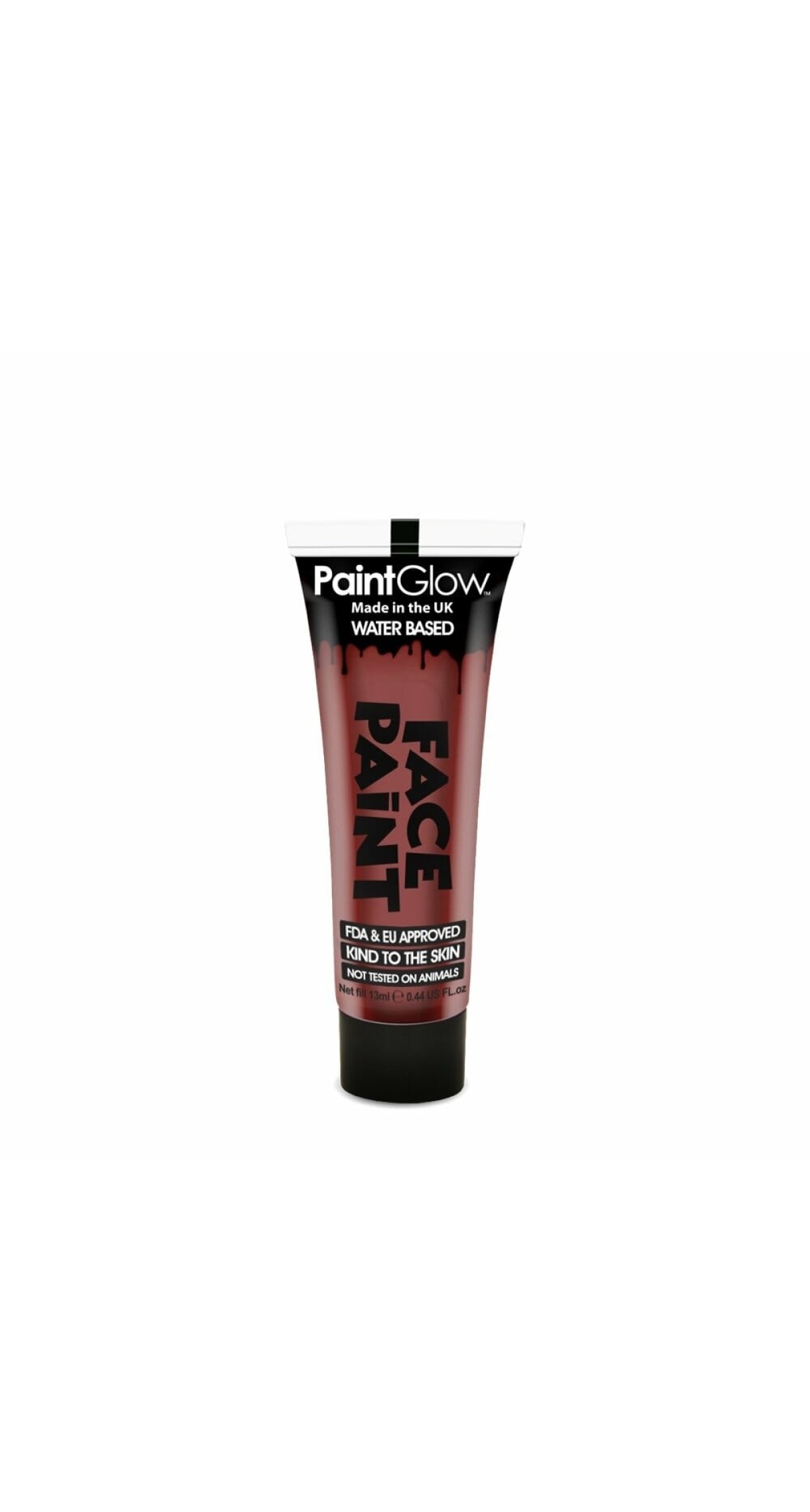 Face & Body Paint (Non UV) Water Based (13ml) - Burgundy