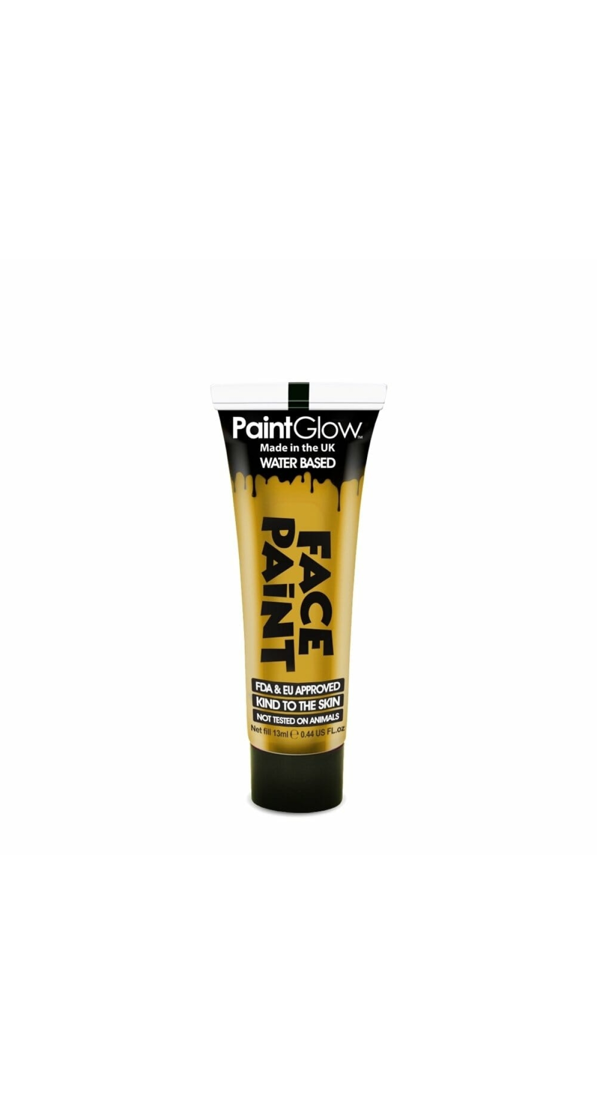 Face & Body Paint (Non UV) Water Based (13ml) - Gold