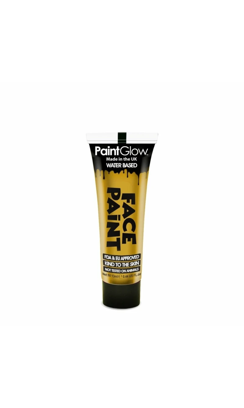 Face & Body Paint (Non UV) Water Based (13ml) - Gold