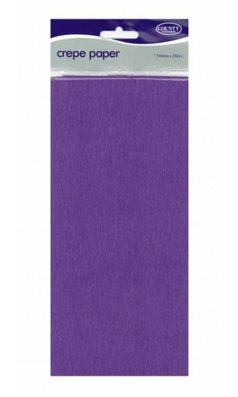 Crepe Paper Purple - 150cm x 50cm