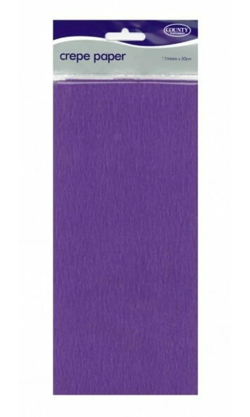 Crepe Paper Purple - 150cm x 50cm