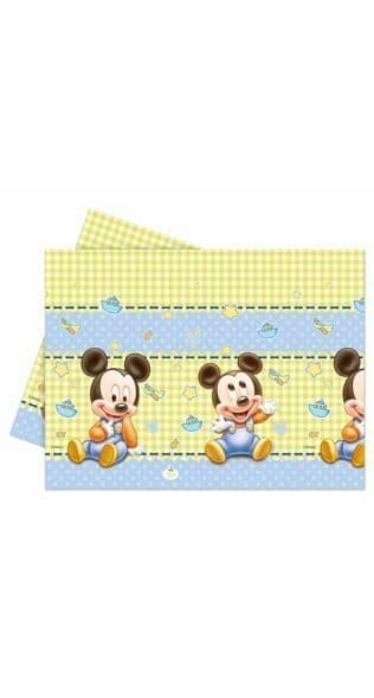 Baby Mickey Plastic Tablecover 120x180cm  - 1pk