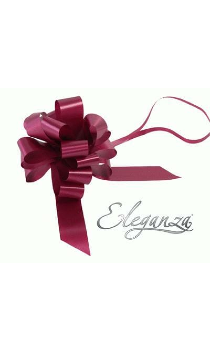 Pull Bow Burgundy (No.17) - 30mm