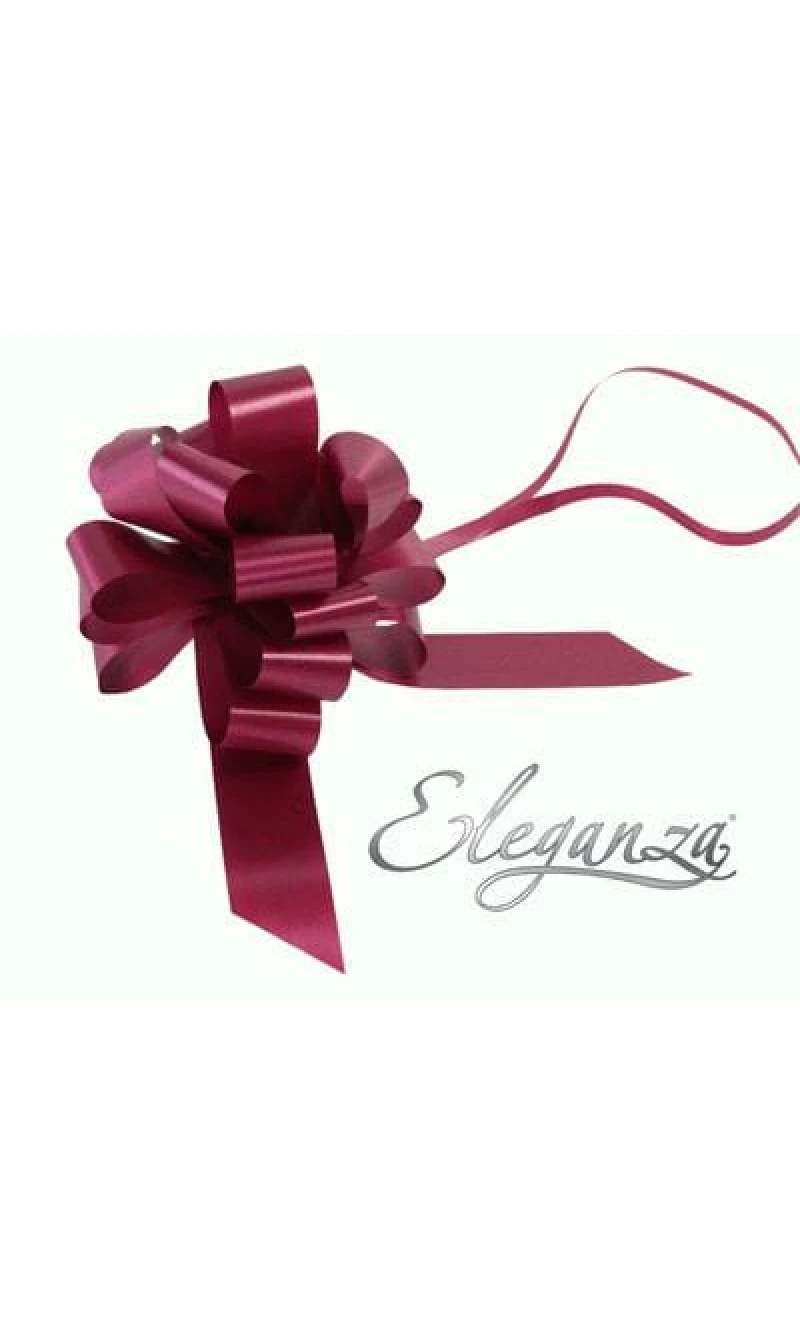 Pull Bow Burgundy (No.17) - 30mm