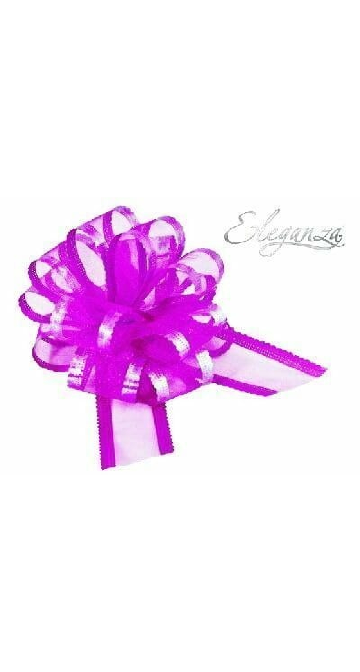 Pull Bow Organza Fuchsia - 50mm