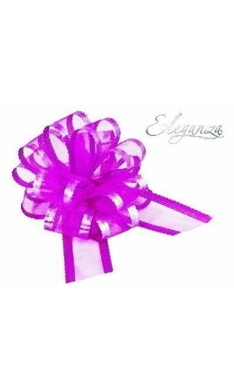 Pull Bow Organza Fuchsia - 50mm