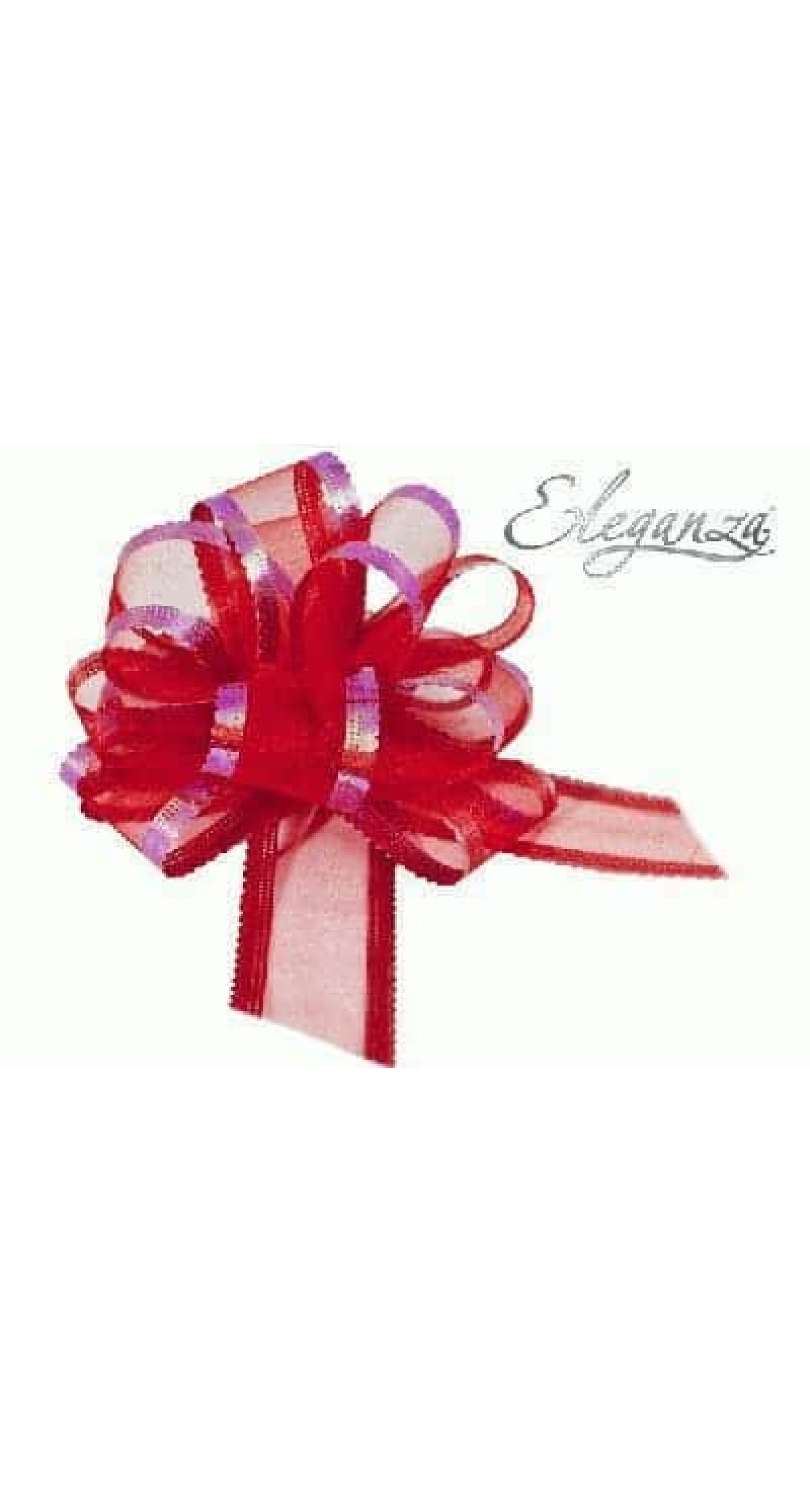 Pull Bow Organza Red - 50mm
