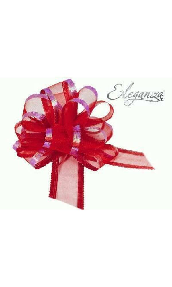 Pull Bow Organza Red - 50mm