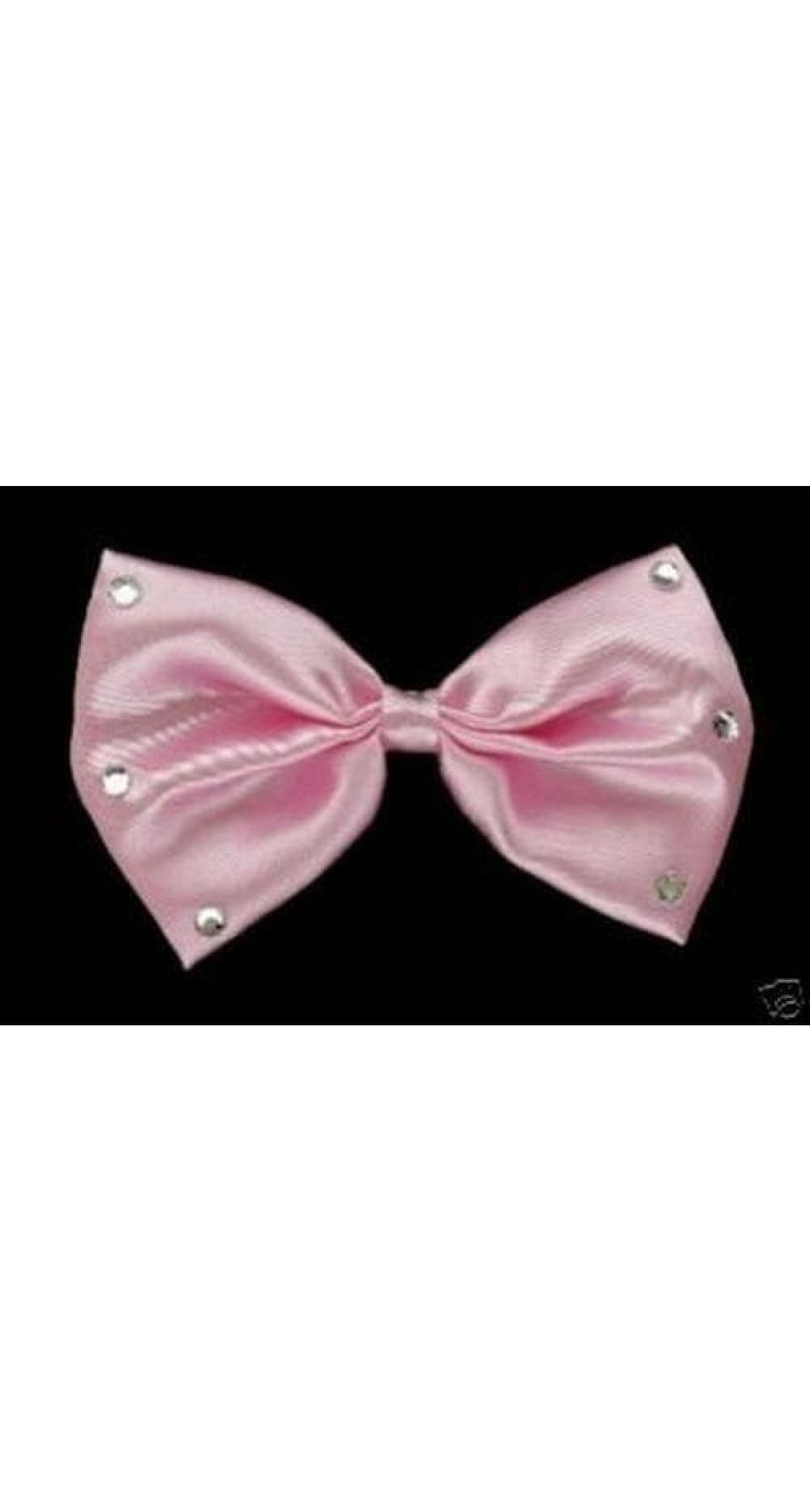 Bow Tie Pretty Pink with Diamante Stones