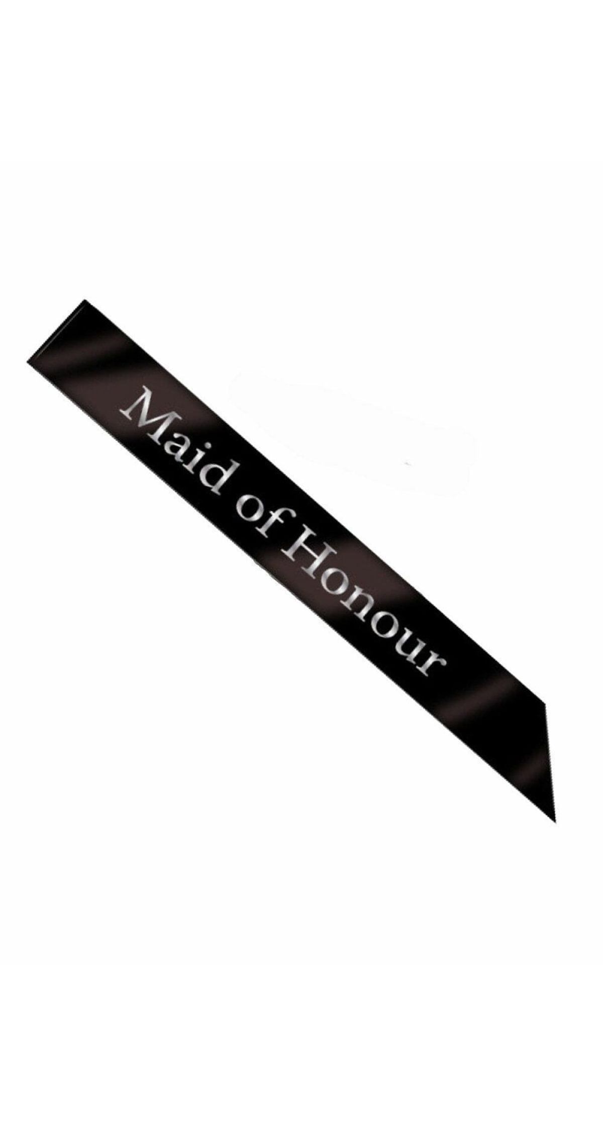 Sash Maid of Honour Black - One Size