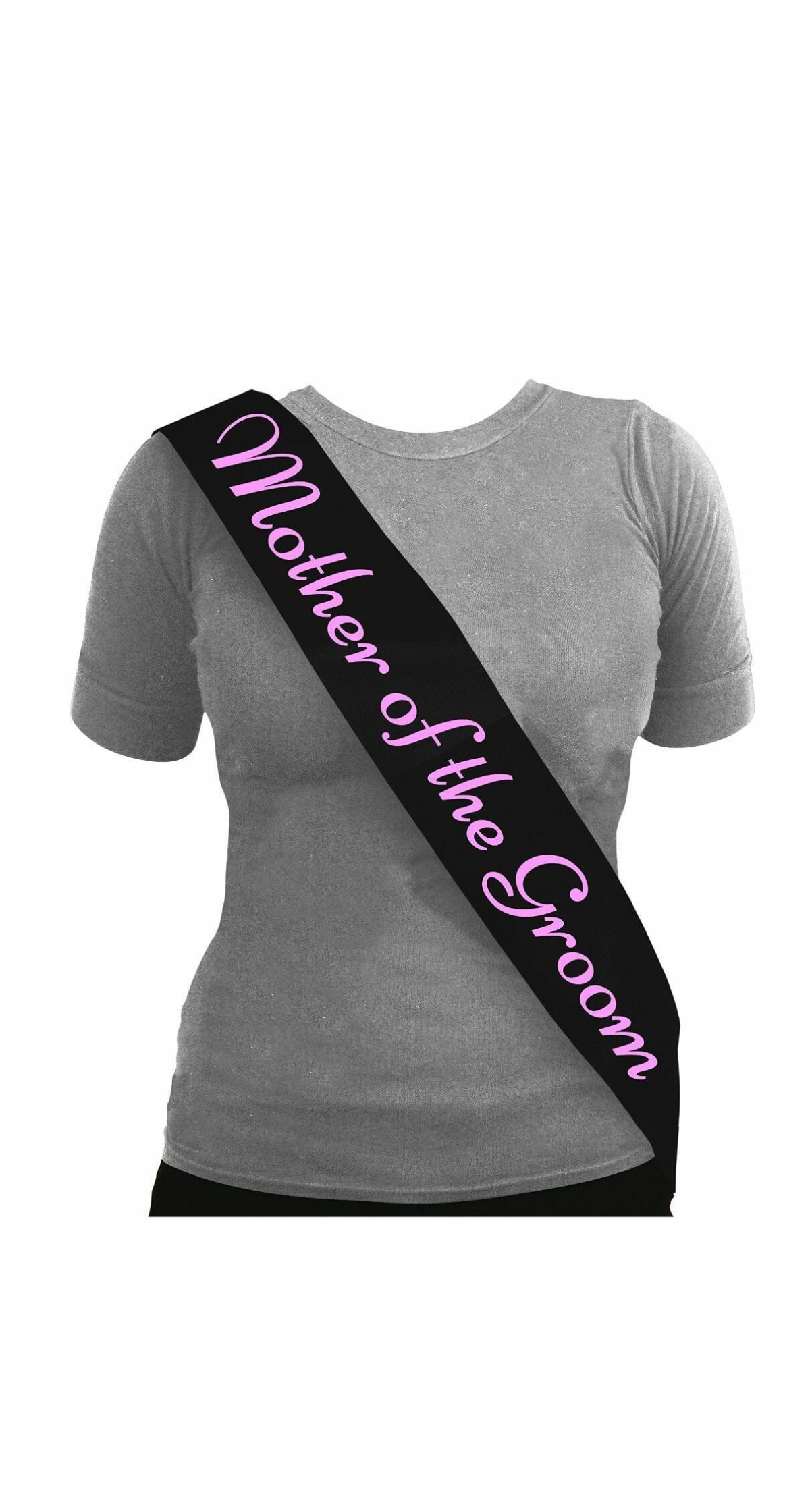 Sash Mother of the Groom Black - One Size