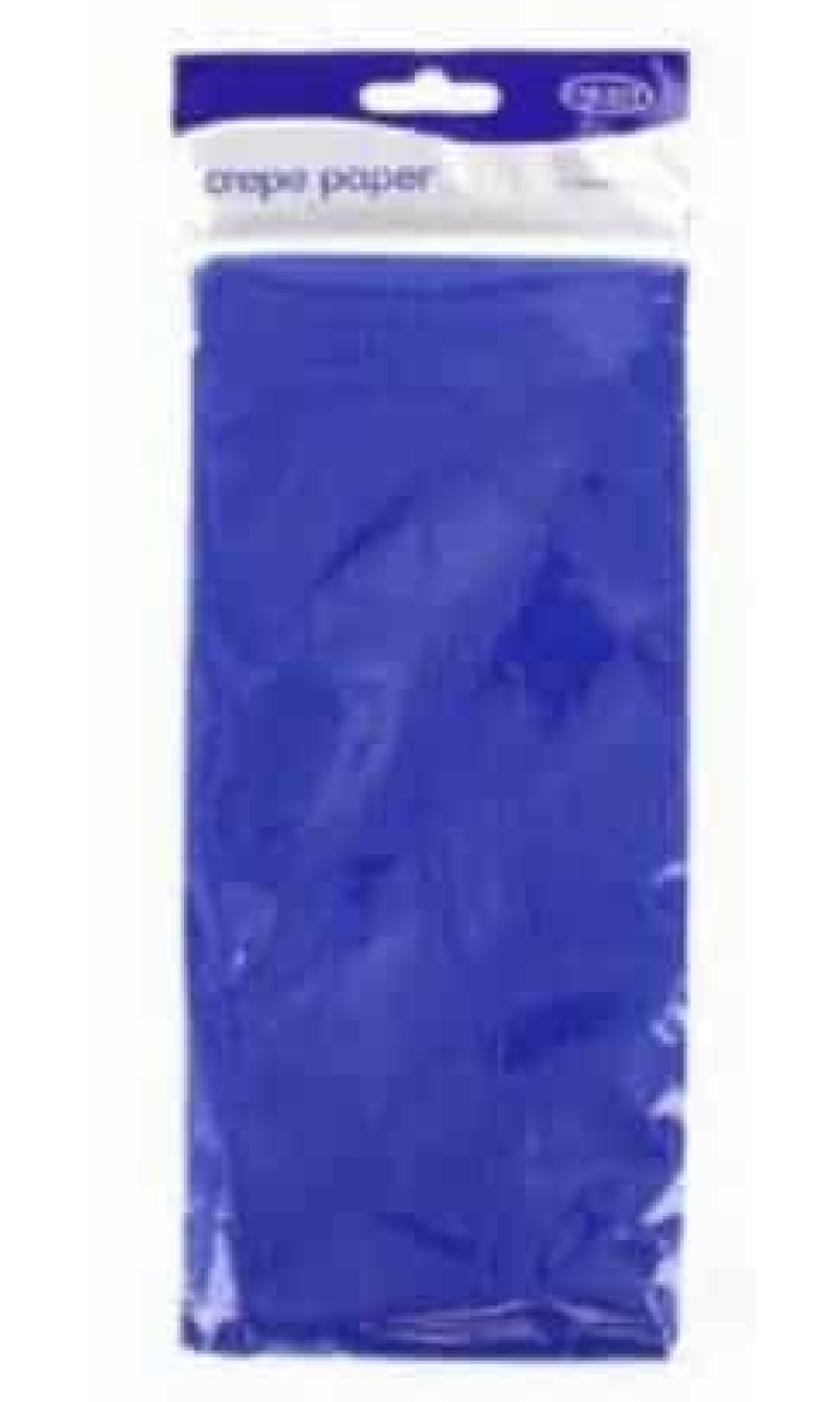 Crepe Paper Dark Blue - 150cm x 50cm