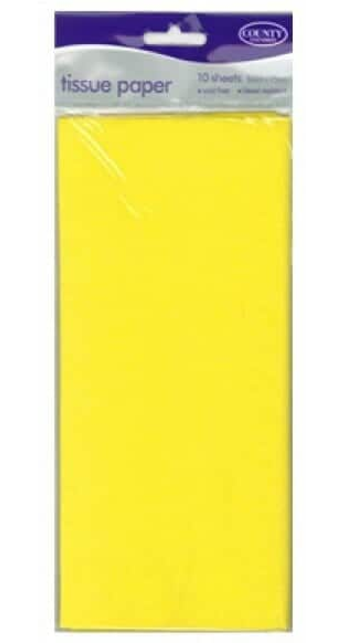 Crepe Paper Yellow - 150cm x 50cm