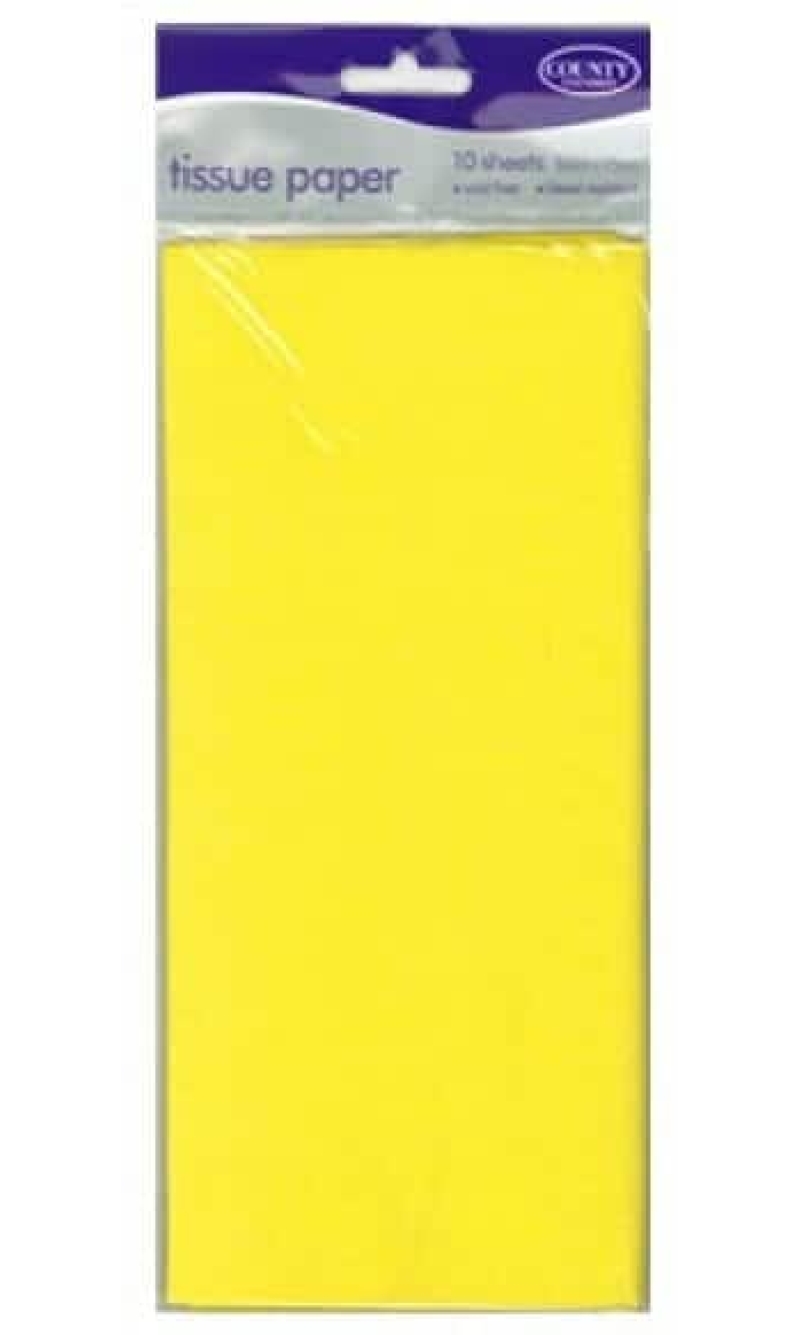 Crepe Paper Yellow - 150cm x 50cm