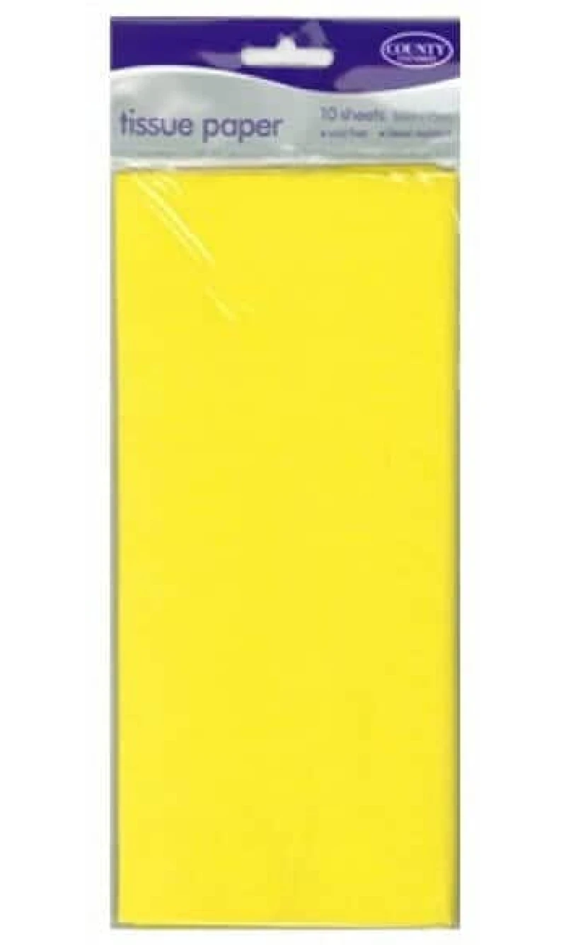 Crepe Paper Yellow - 150cm x 50cm