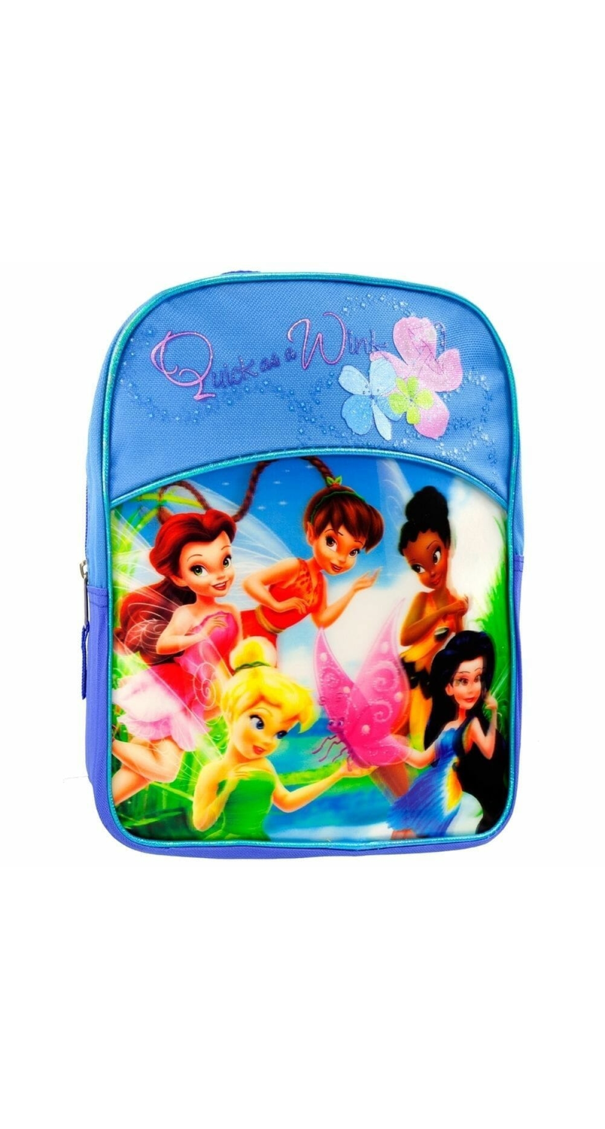 Tinkerbell & Fairies Blue 3D Holographic Mini Backpack - 28cm x 26cm