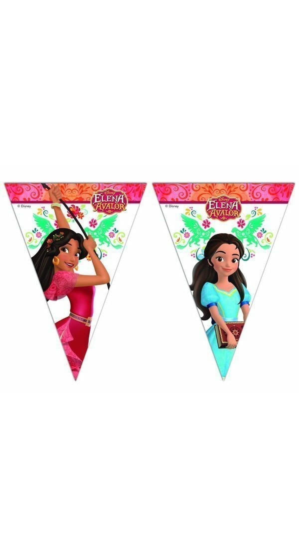 Elena of Avalor Triangle Flag Banner ( 9 flags ) - 1pk