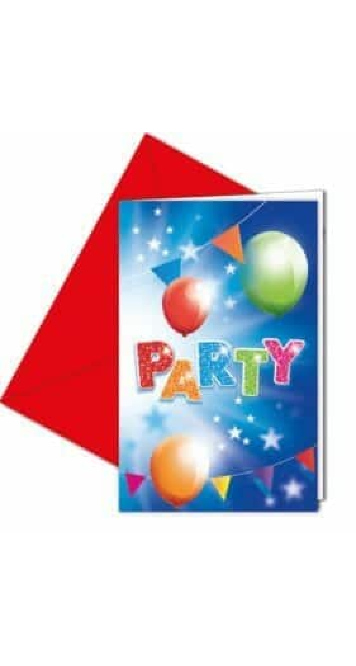 Fabulous Party Invitations & Envelopes  - 6pk