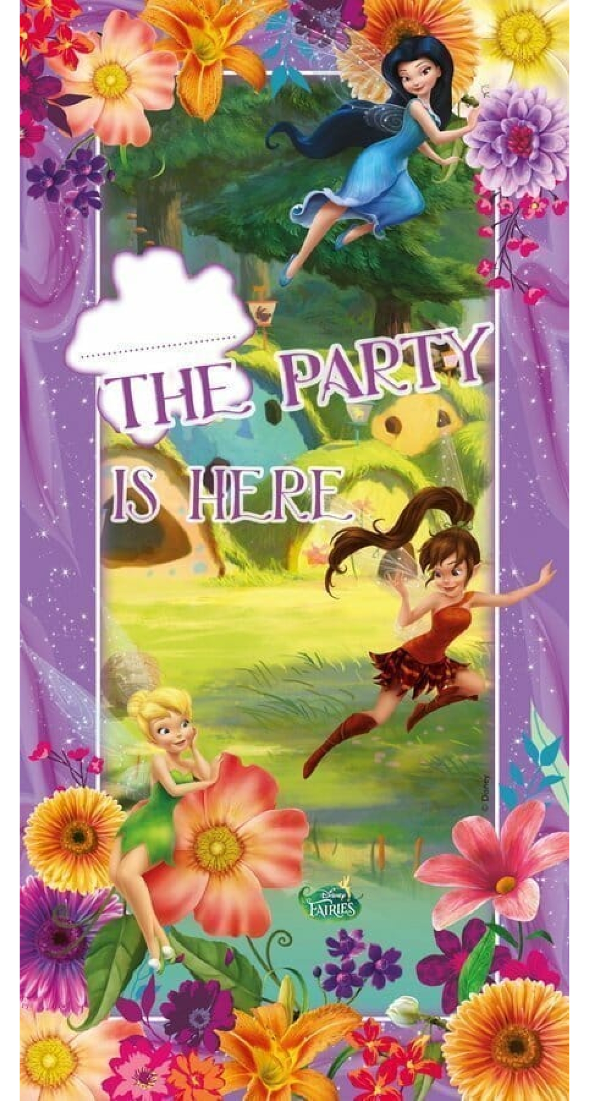 Tinkerbell and Fairies Magic  Personalized Door Banner - 1pk