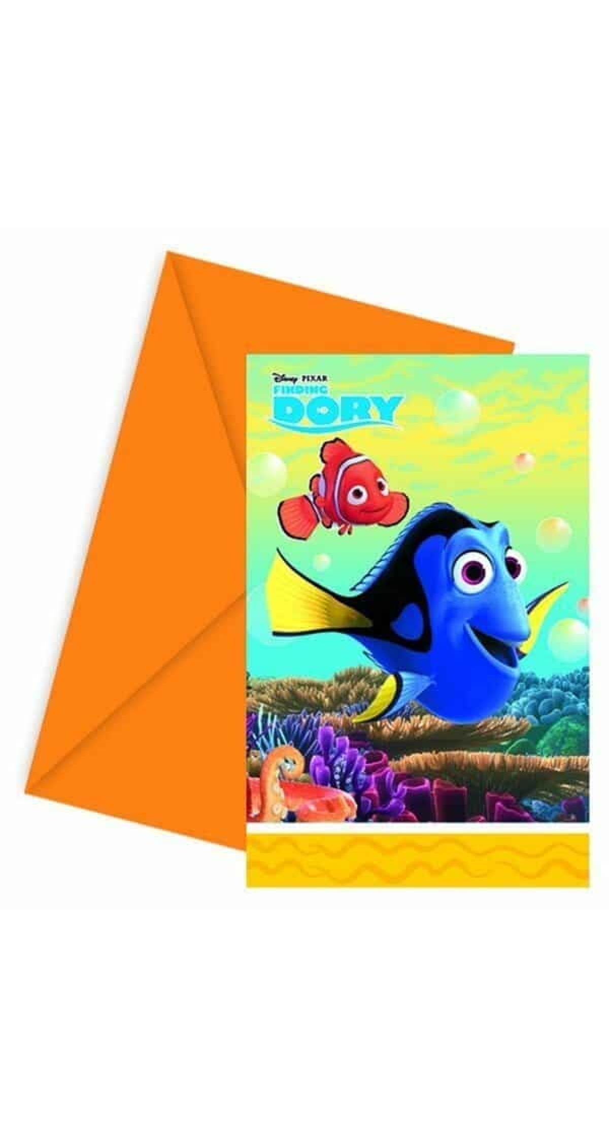 Finding Dory Invitations & Envelopes - 6pk
