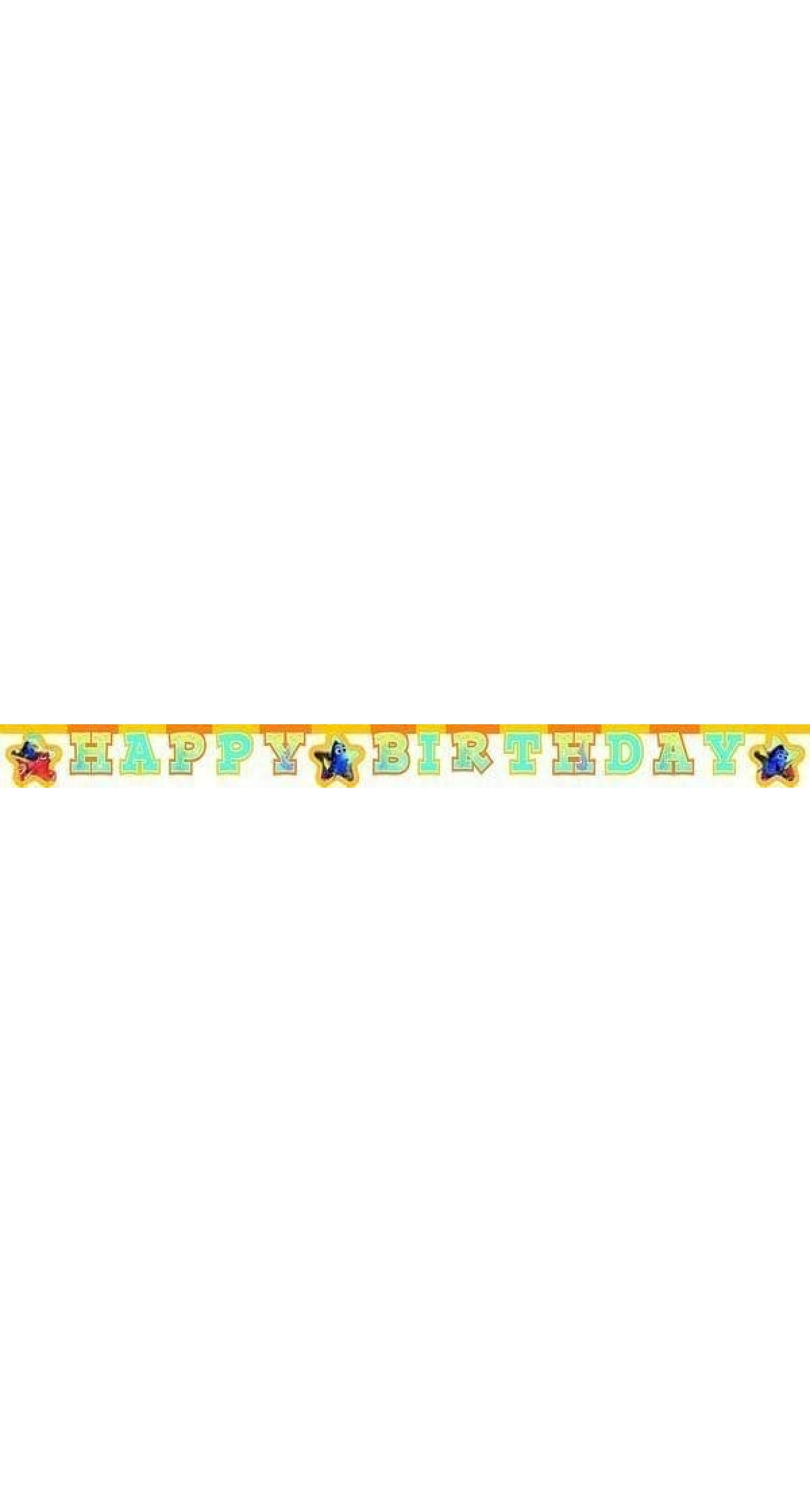 Finding Dory "Happy Birthday" Die-cut Banner - 1pk