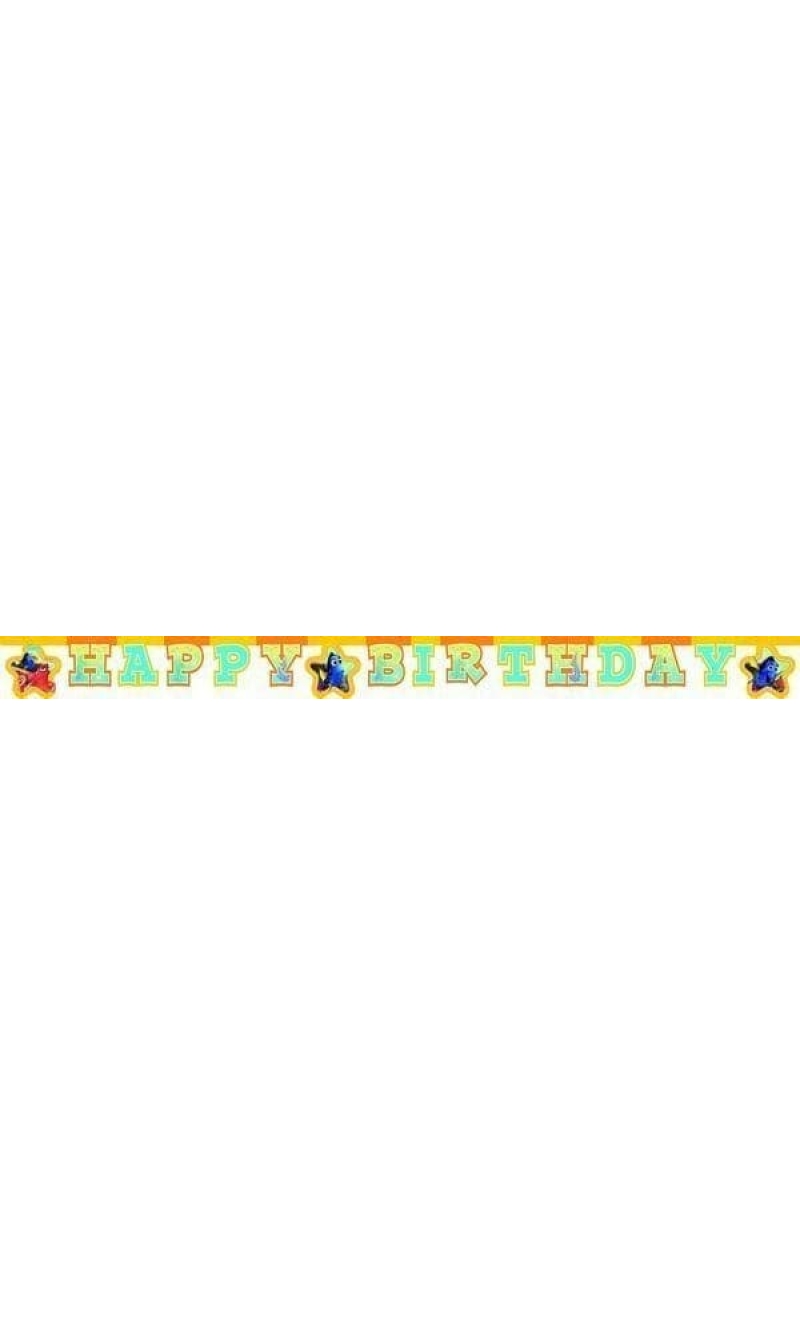 Finding Dory "Happy Birthday" Die-cut Banner - 1pk