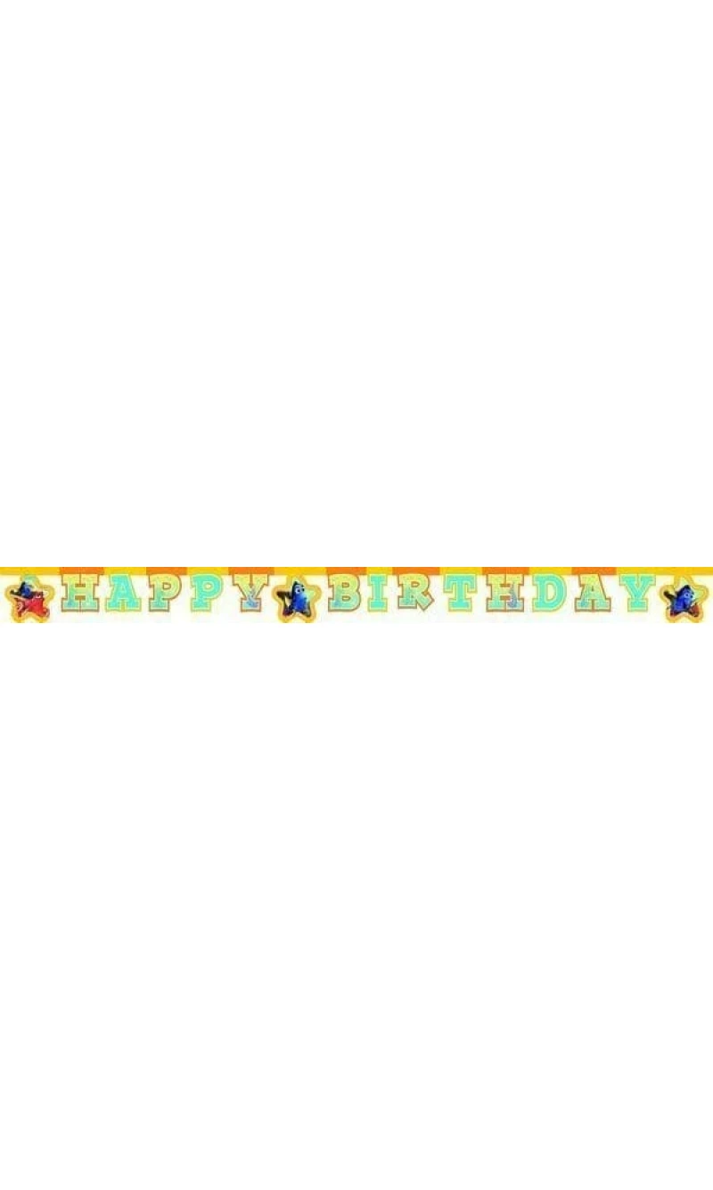 Finding Dory "Happy Birthday" Die-cut Banner - 1pk