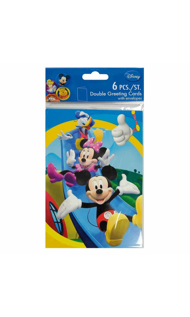 Mickey Mouse Clubhouse Greeting Cards - 6pk