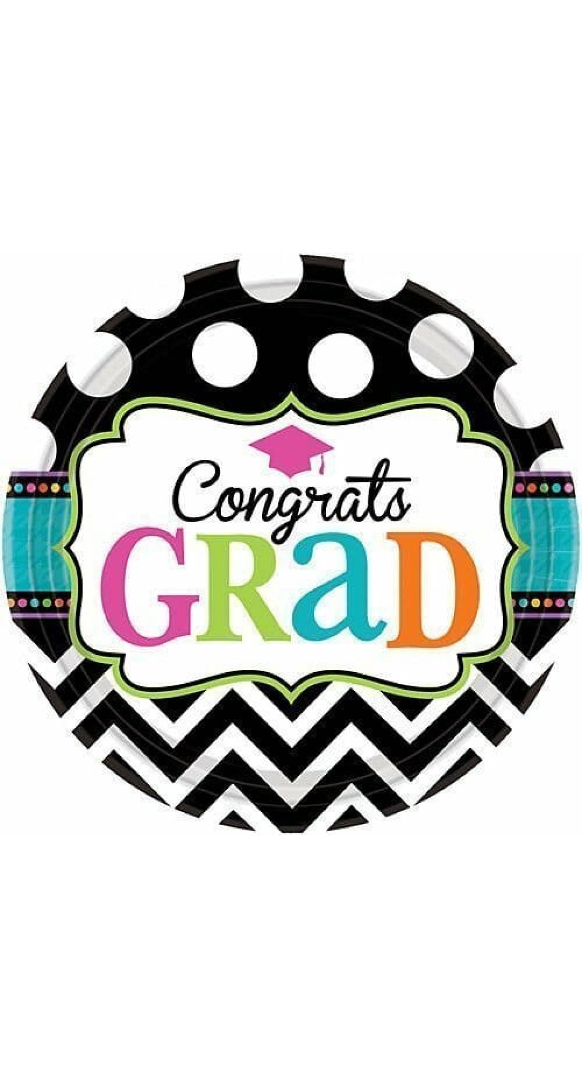 Graduation Paper Plates - 60 plates
