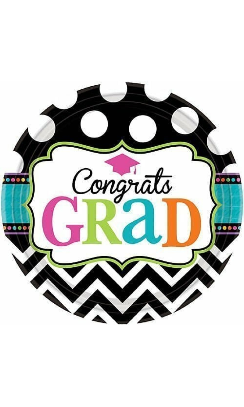 Graduation Paper Plates - 60 plates