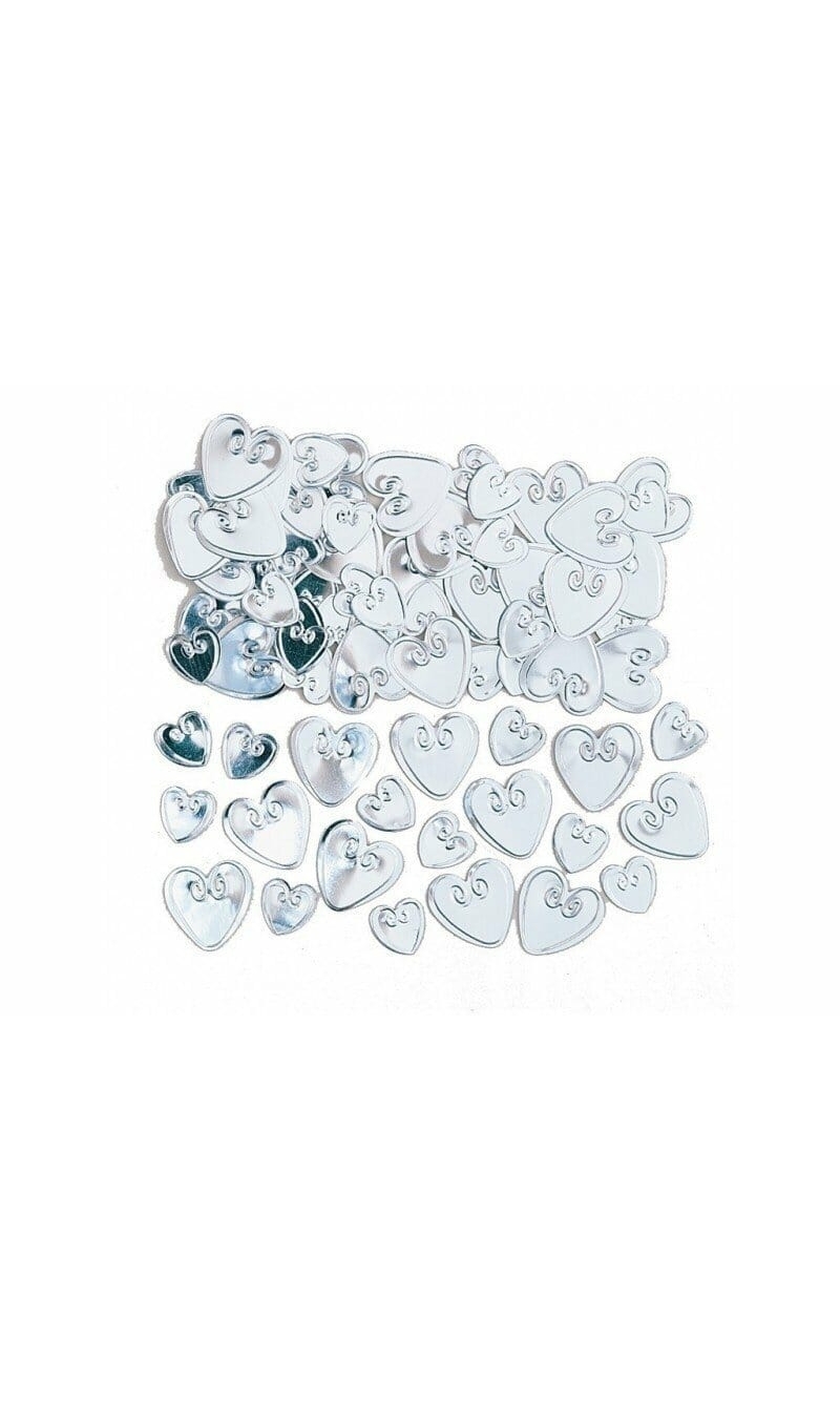 Confetti Loving Hearts Silver - 14g