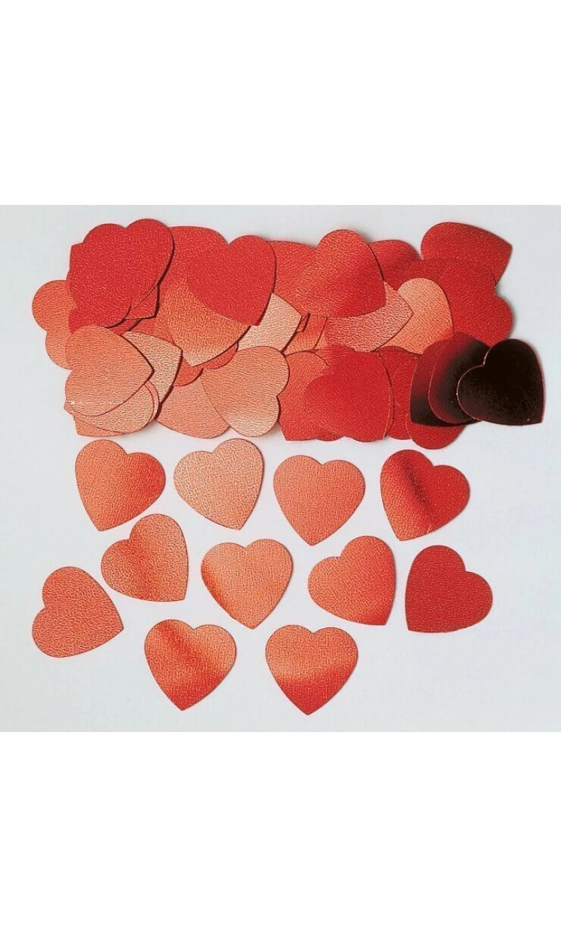 Confetti Red Jumbo Hearts - 14g