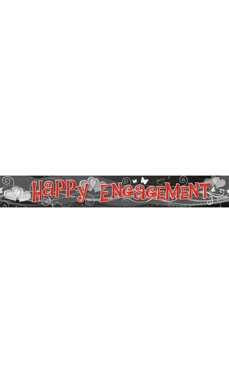 Foil Banner Engagement Holographic